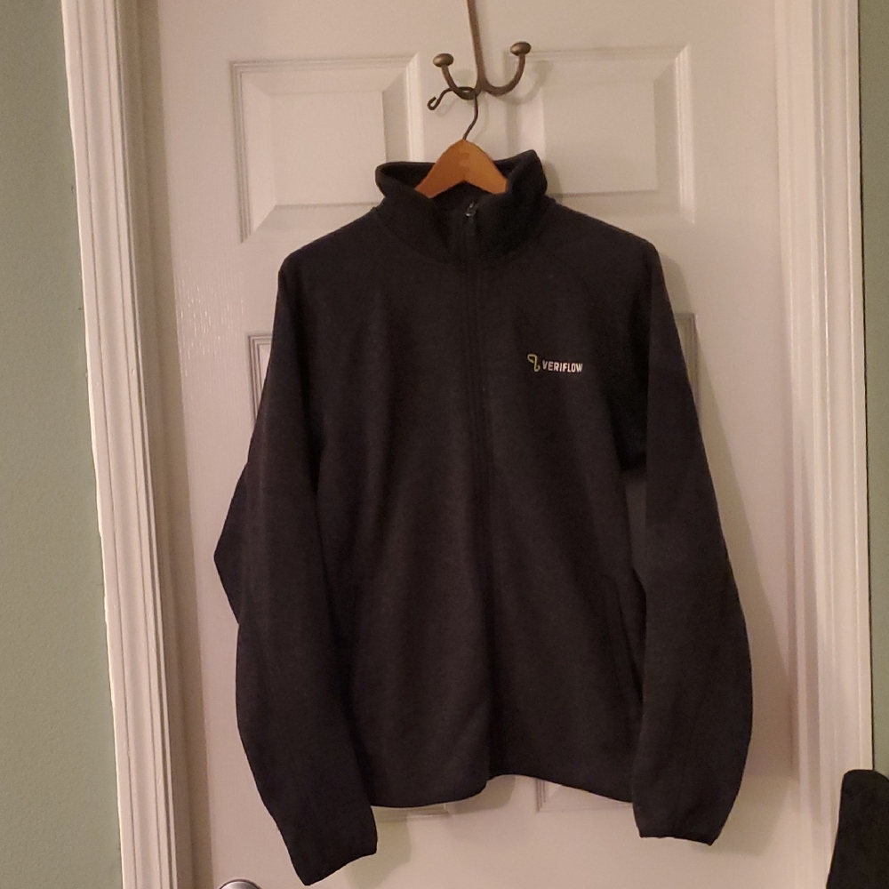 VeriFlow Men's Charcoal Half-Zip Sweater Jacket